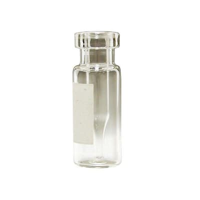 Chromatography Research Supplies 250 uL Clear Crimp Vial 12x32 mm Pre-inserted w/ Label (100/pk)
